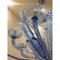Lámpara de araña Bluino con hojas italianas de cristal de Murano de Simoeng, Imagen 6