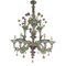 Lámpara de araña italiana moderna con flores de cristal de Murano de Simoeng, Imagen 1