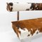Banco Permesso de diseño suizo de cuero de vaca de Girsberger, 2008, Imagen 6