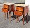 Vintage Louis XV French Rosewood Marquetry Nightstands in Marble, 1950s, Set of 2 10