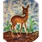 Mid-Century Spanish Ceramic Plate with Bambi by Puigdemont 3