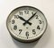 Large Industrial Grey Factory Wall Clock from Pragotron, 1960s, Image 6