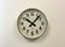 Large Industrial Grey Factory Wall Clock from Pragotron, 1960s 2