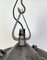 Industrial Green Enamel Factory Cage Pendant Lamp in Cast Iron, 1960s, Image 6