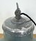 Lámpara colgante industrial esmaltada en gris de Siemens, años 30, Imagen 12