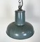 Industrial Grey Enamel Pendant Lamp from Siemens, 1930s 7