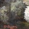 Dalias, rosas y hortensias, óleo sobre lienzo, del siglo XIX, enmarcado, Imagen 9