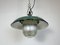 Industrial Green Enamel Factory Pendant Lamp in Cast Iron, 1960s 9