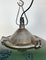 Industrial Green Enamel Factory Pendant Lamp in Cast Iron, 1960s 3