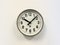 Industrial Grey Factory Wall Clock from Pragotron, 1960s 2
