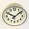 Industrial Grey Factory Wall Clock from Pragotron, 1960s, Image 4