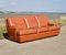 Space Age Sofa in Tan Leather, 1970 1
