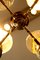 Lámpara de araña italiana Art Déco de cristal de Murano, años 40, Imagen 5