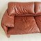 Seater Leather Sofa Mod Maralunga by Vico Magistretti for Cassina, 1980s 4