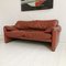 Seater Leather Sofa Mod Maralunga by Vico Magistretti for Cassina, 1980s 2