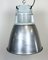 Lámpara colgante de fábrica industrial vintage de plata de Elektrosvit, años 60, Imagen 7