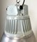 Lámpara colgante de fábrica industrial vintage de plata de Elektrosvit, años 60, Imagen 5
