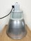 Lámpara colgante de fábrica industrial vintage de plata de Elektrosvit, años 60, Imagen 14
