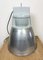 Lámpara colgante de fábrica industrial vintage de plata de Elektrosvit, años 60, Imagen 9