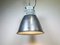 Lámpara colgante de fábrica industrial vintage de plata de Elektrosvit, años 60, Imagen 17