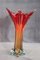 Vintage Italian Red Tall Vase in Murano Art Glass, 1960s 4