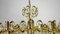 Brass and Crystal Sciolari Chandelier from Palwa, 1960s 10