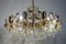 Brass and Crystal Sciolari Chandelier from Palwa, 1960s, Image 14