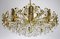 Brass and Crystal Sciolari Chandelier from Palwa, 1960s 12