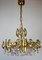 Brass and Crystal Sciolari Chandelier from Palwa, 1960s 1