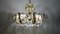 Brass and Crystal Sciolari Chandelier from Palwa, 1960s 13