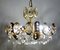 Brass and Crystal Sciolari Chandelier from Palwa, 1960s 10