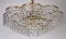 Brass and Crystal Chandelier from Palwa, 1960s 3