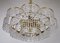 Brass and Crystal Chandelier from Palwa, 1960s 8