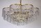 Brass and Crystal Chandelier from Palwa, 1960s 4