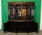 Antique Chinoiserie Black Laquered Display Cabinet 6