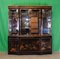 Antique Chinoiserie Black Laquered Display Cabinet 1