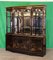 Antique Chinoiserie Black Laquered Display Cabinet 3