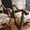 19th Century Walnut Armchairs, 1800s, Set of 2 7