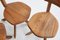Early Edition S34 Elmwood Chairs by Pierre Chapo, France, 1970s, Set of 4 6