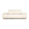 White Leather Volare 2-Seater Sofa from Koinor 1