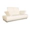 White Leather Volare 2-Seater Sofa from Koinor 3
