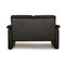 Black Leather Conseta 2-Seater Sofa from COR 7