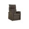 7068 Vario Leather Armchair in Grey Taupe from Himolla 1