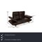 Leather Velluti Living Room Set from Koinor, Set of 3 3