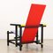 Vintage Armchair in Red & Blue by Gerrit Rietve for Cassina, 1980s 9
