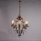 19 Century 6 Lights Chandelier in Wrought Iron, Italy 9