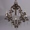 19 Century 6 Lights Chandelier in Wrought Iron, Italy 5