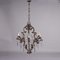 19 Century 6 Lights Chandelier in Wrought Iron, Italy 1