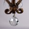 19 Century 6 Lights Chandelier in Wrought Iron, Italy 7