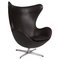 Egg Chair attribuita ad Arne Jacobsen per Fritz Hansen, Immagine 1